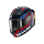 Shark D-skwal 3 SPEED-VIB bukósisak kék-piros